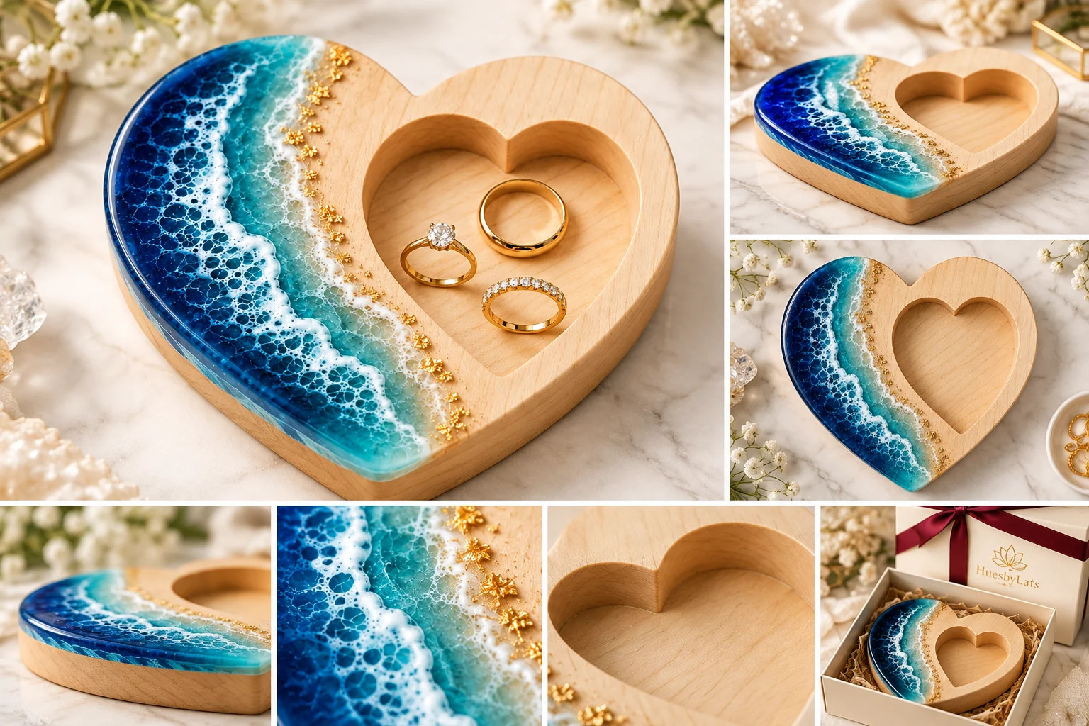 Ocean Heart Keepsake Tray