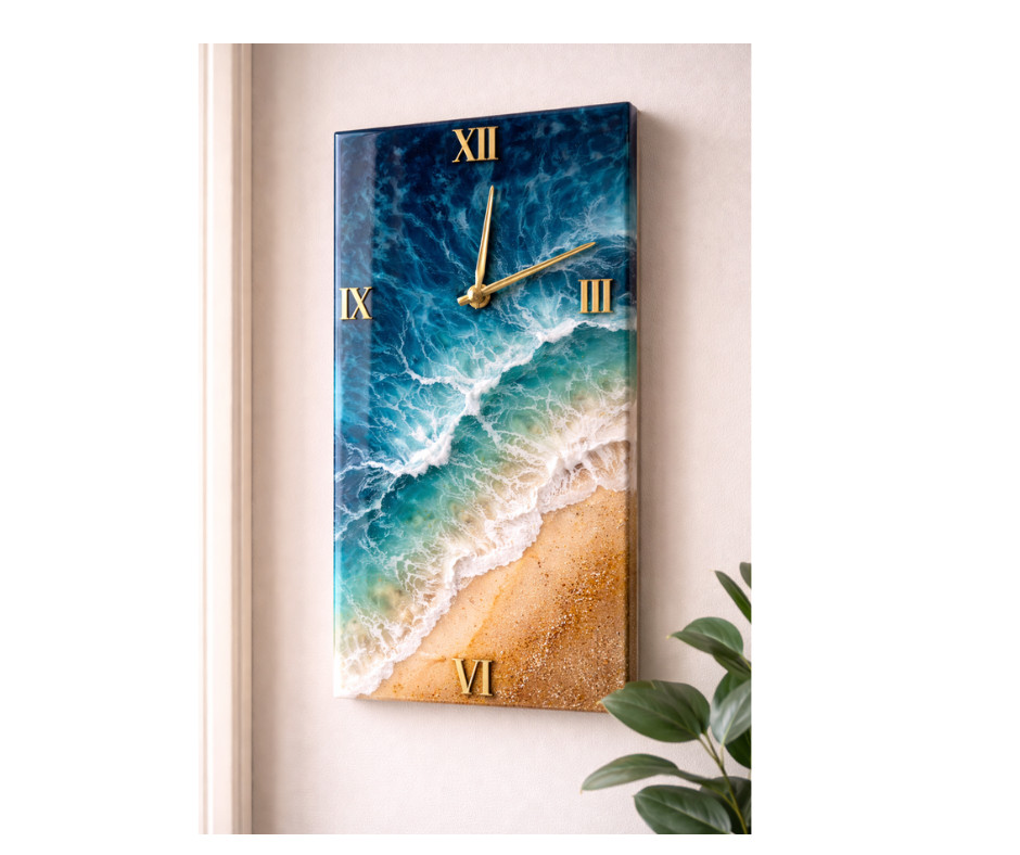 3D Ocean Clock Rectangle
