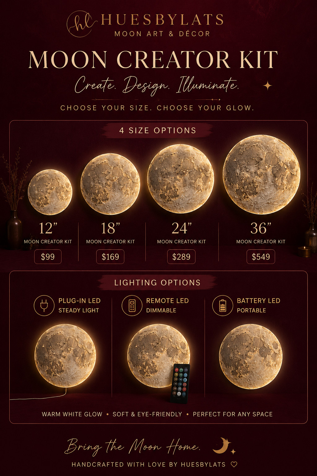Create Your Own Illuminated Moon Masterpiece