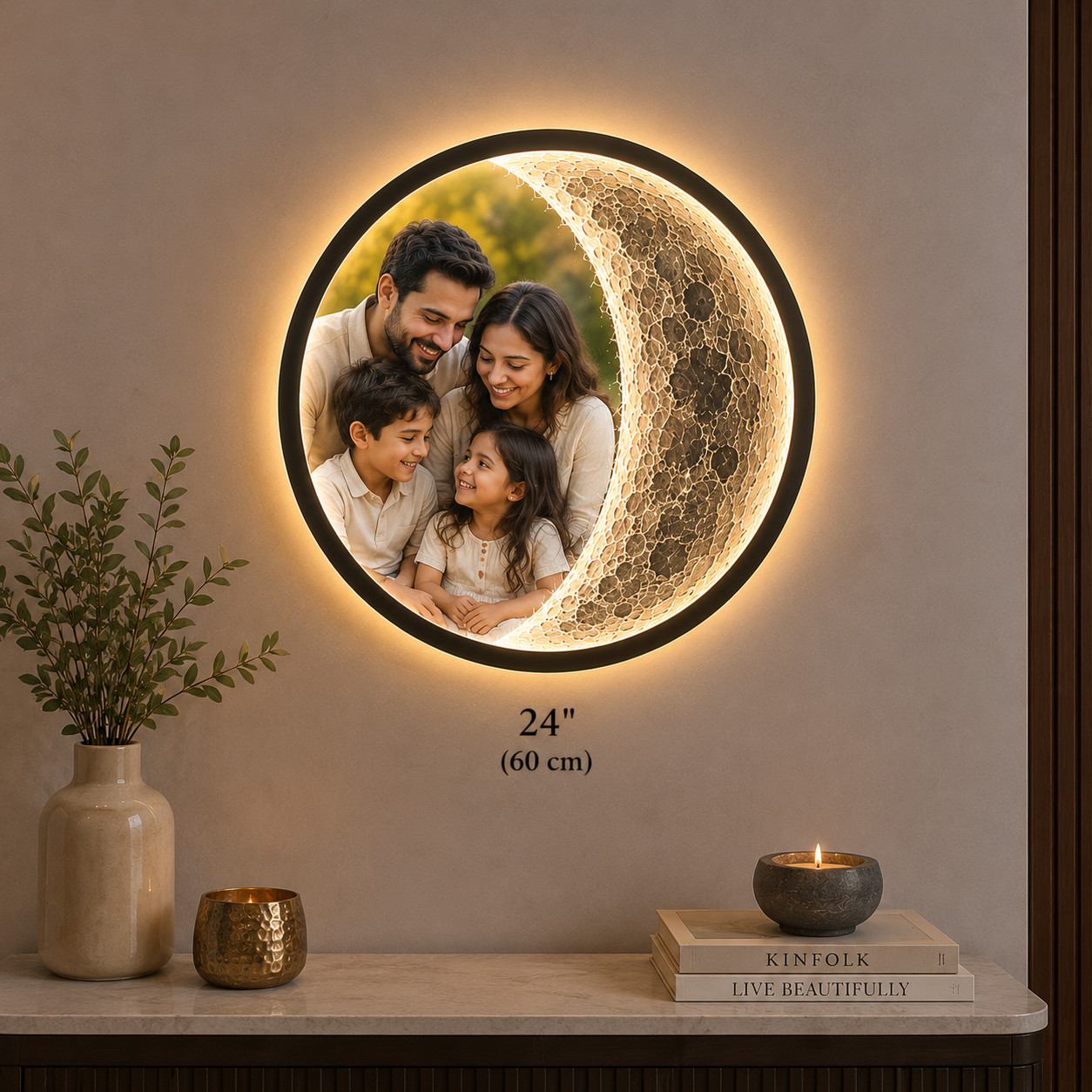 Personalized Moon Memory Art
