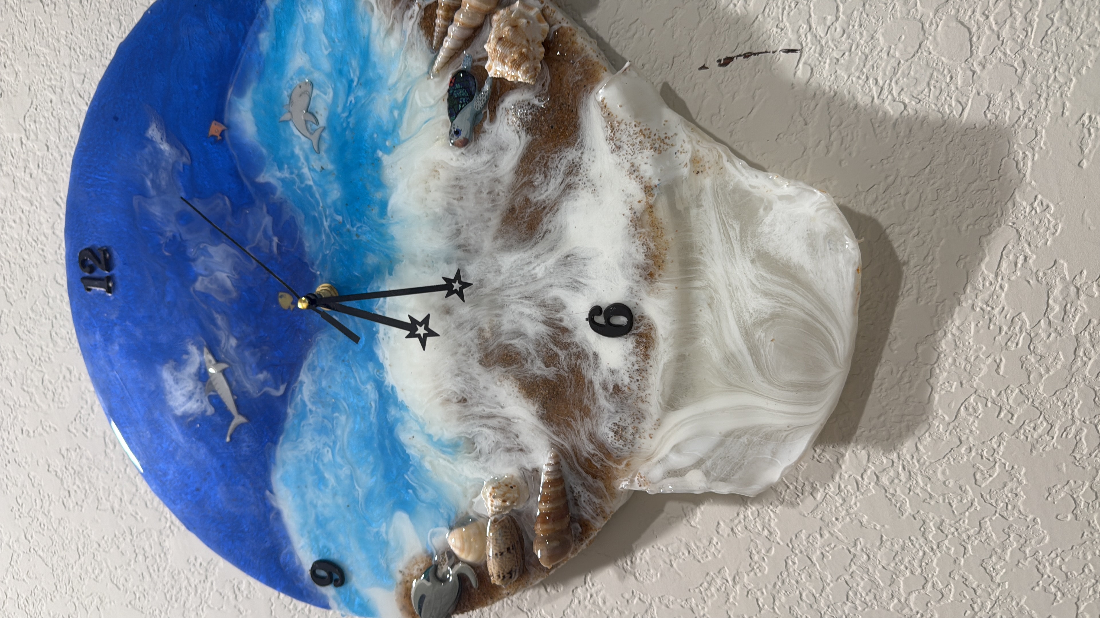 Nature-Inspired Resin Clocks